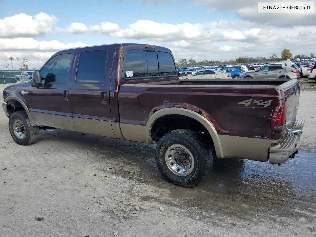 2003 Ford F250 Super Duty VIN: 1FTNW21P33EB51501 Lot: 79482434