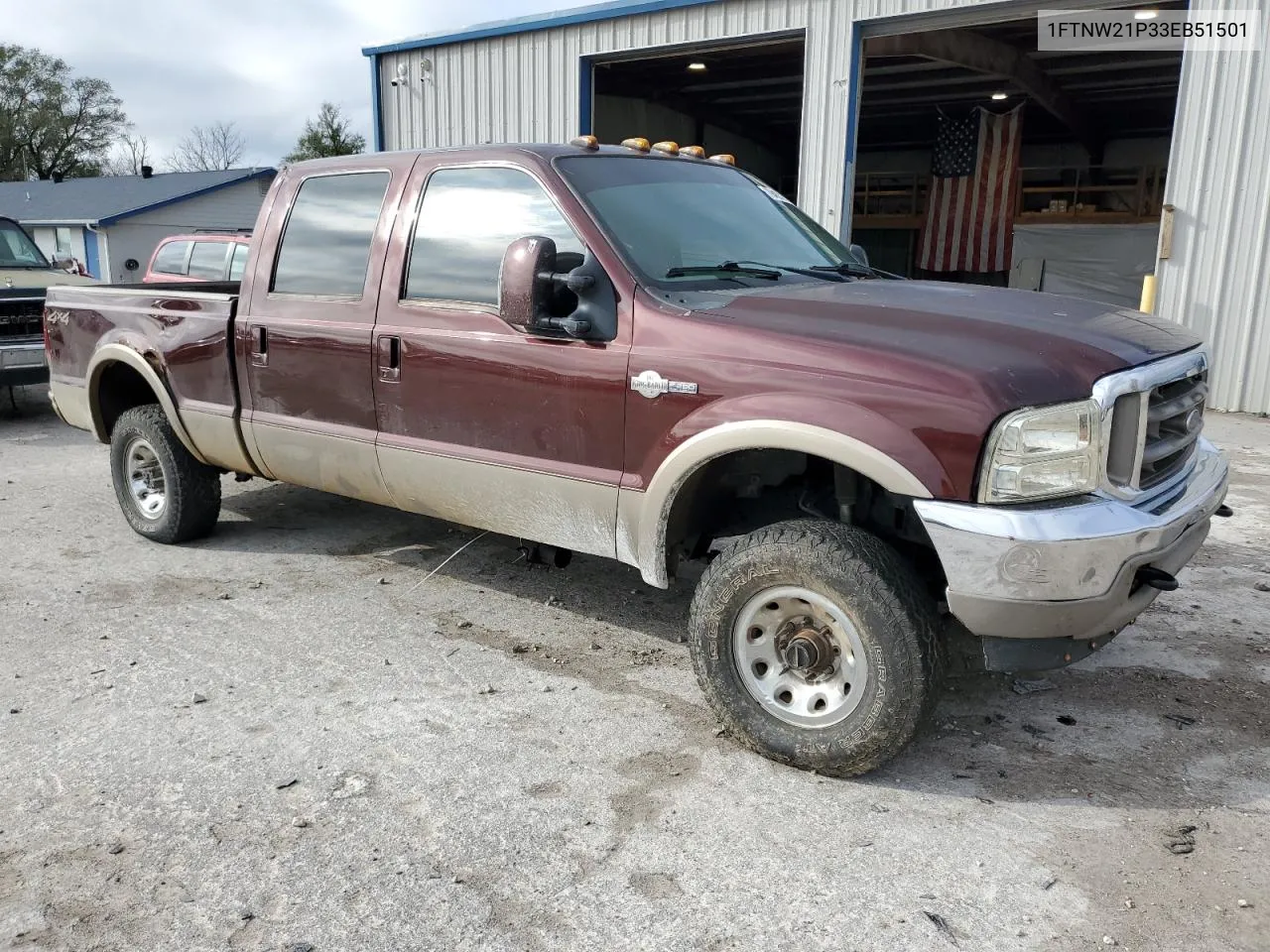 2003 Ford F250 Super Duty VIN: 1FTNW21P33EB51501 Lot: 79482434