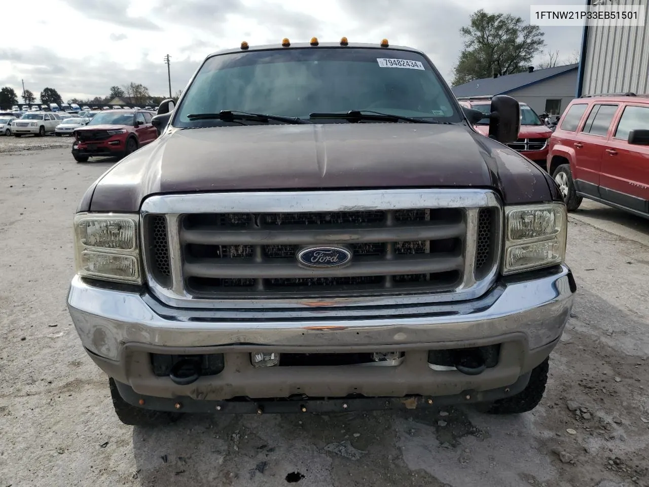 2003 Ford F250 Super Duty VIN: 1FTNW21P33EB51501 Lot: 79482434