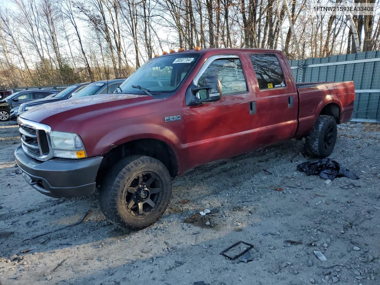 2003 Ford F250 Super Duty VIN: 1FTNW21S93EA33408 Lot: 80507764