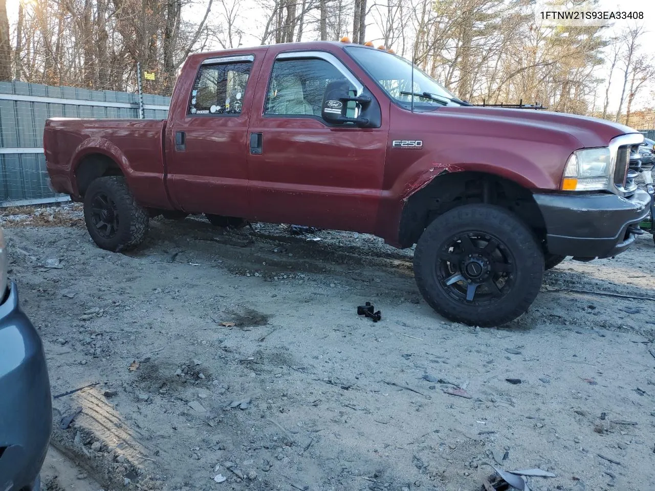 2003 Ford F250 Super Duty VIN: 1FTNW21S93EA33408 Lot: 80507764