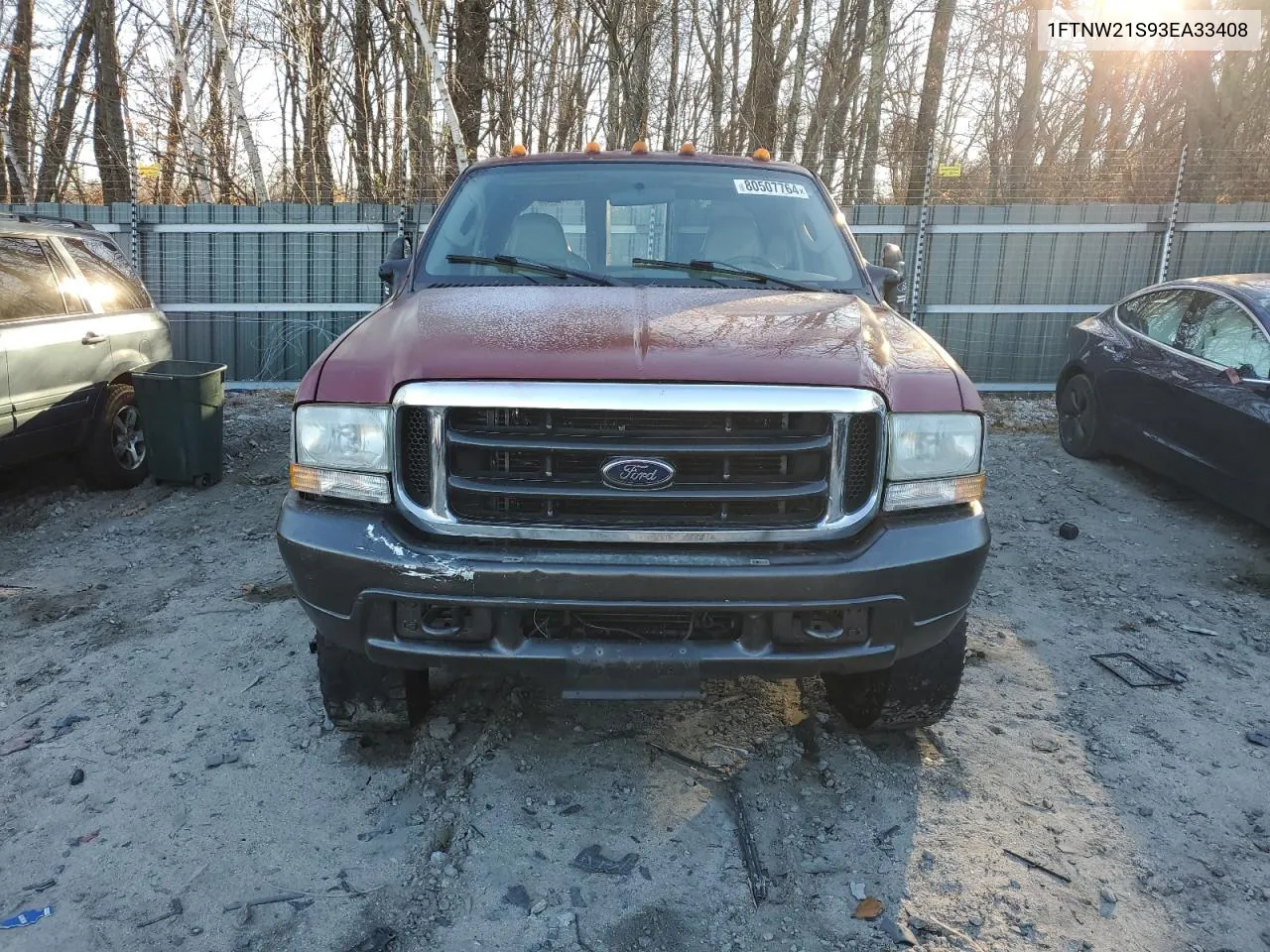 2003 Ford F250 Super Duty VIN: 1FTNW21S93EA33408 Lot: 80507764