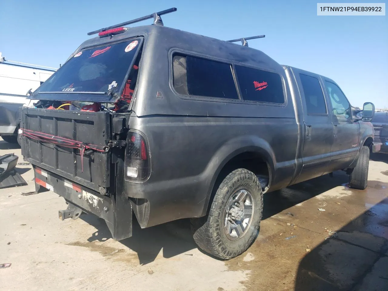 2004 Ford F250 Super Duty VIN: 1FTNW21P94EB39922 Lot: 41589144