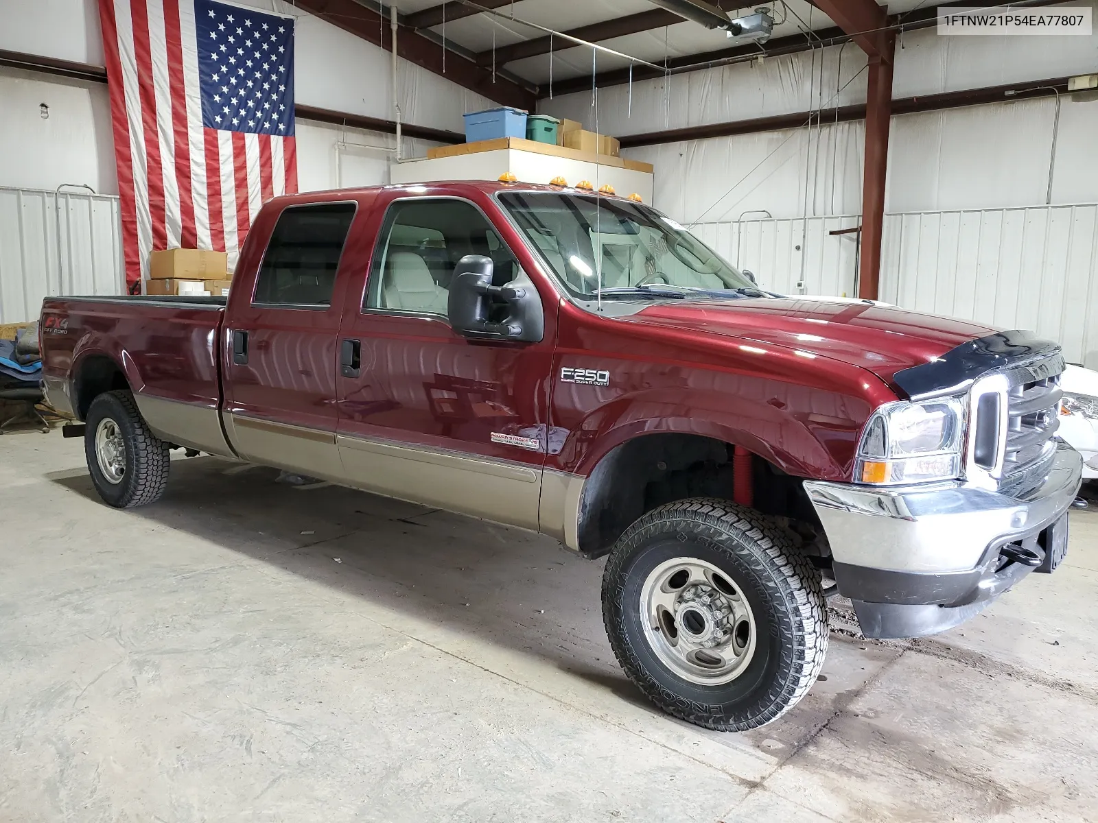 2004 Ford F250 Super Duty VIN: 1FTNW21P54EA77807 Lot: 51608554