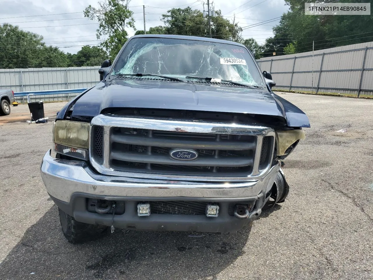 2004 Ford F250 Super Duty VIN: 1FTNX21P14EB90845 Lot: 59430934