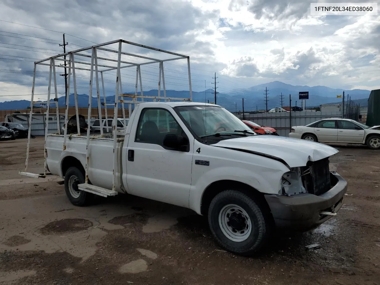 2004 Ford F250 Super Duty VIN: 1FTNF20L34ED38060 Lot: 62638894