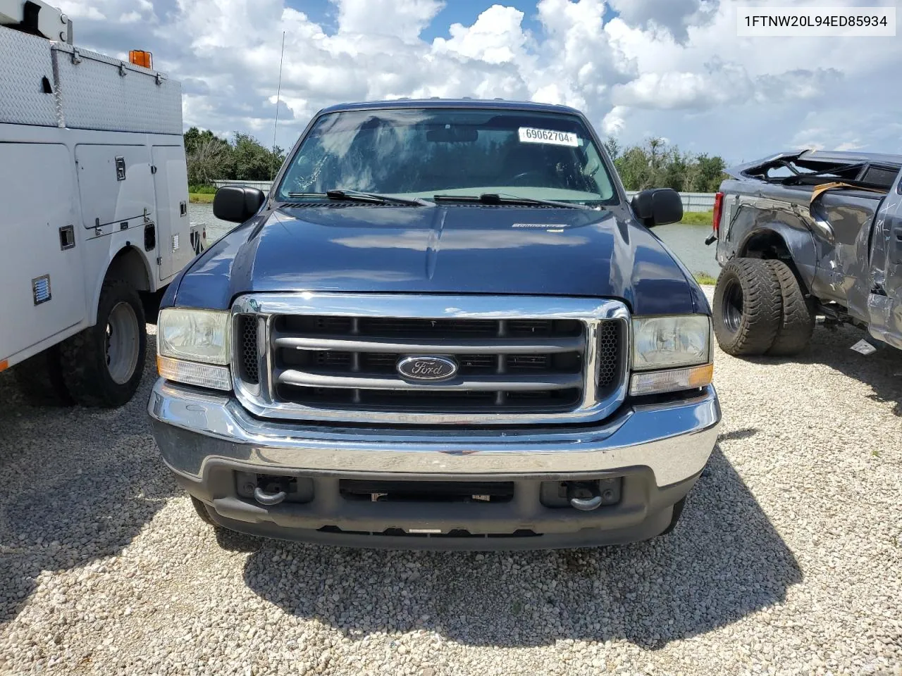 2004 Ford F250 Super Duty VIN: 1FTNW20L94ED85934 Lot: 69062704