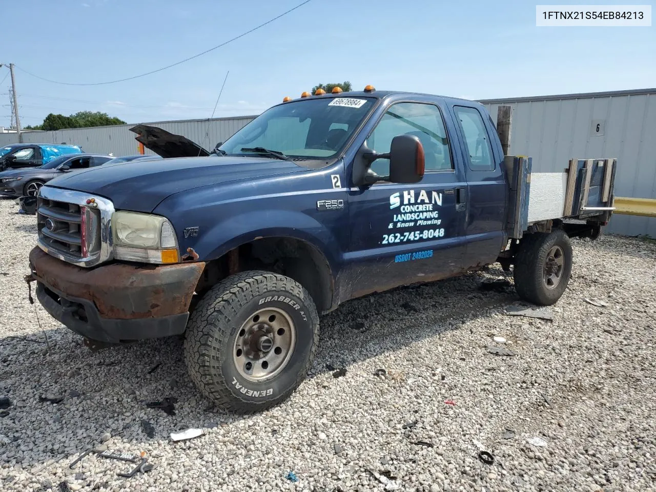 2004 Ford F250 Super Duty VIN: 1FTNX21S54EB84213 Lot: 69678984