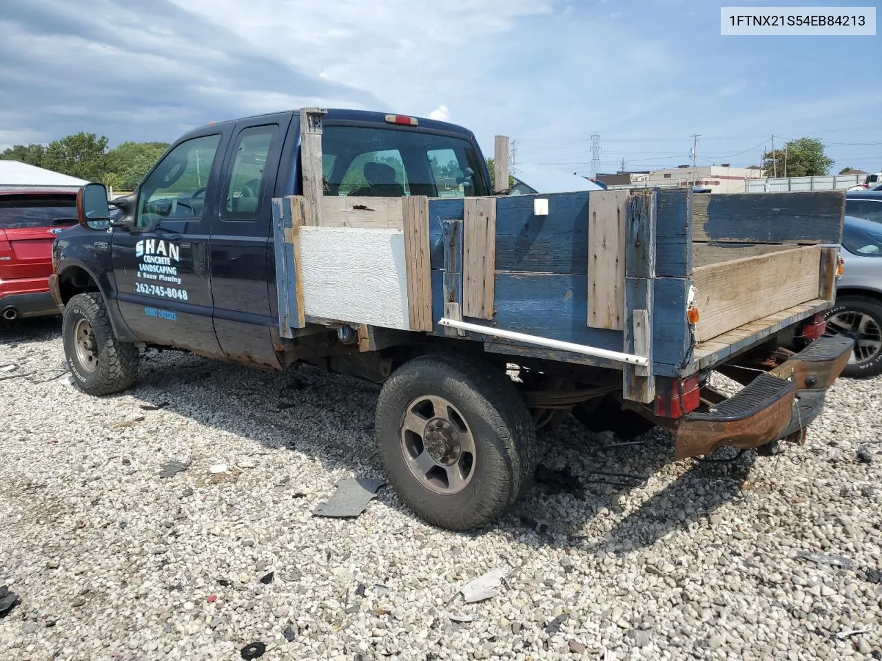 2004 Ford F250 Super Duty VIN: 1FTNX21S54EB84213 Lot: 69678984