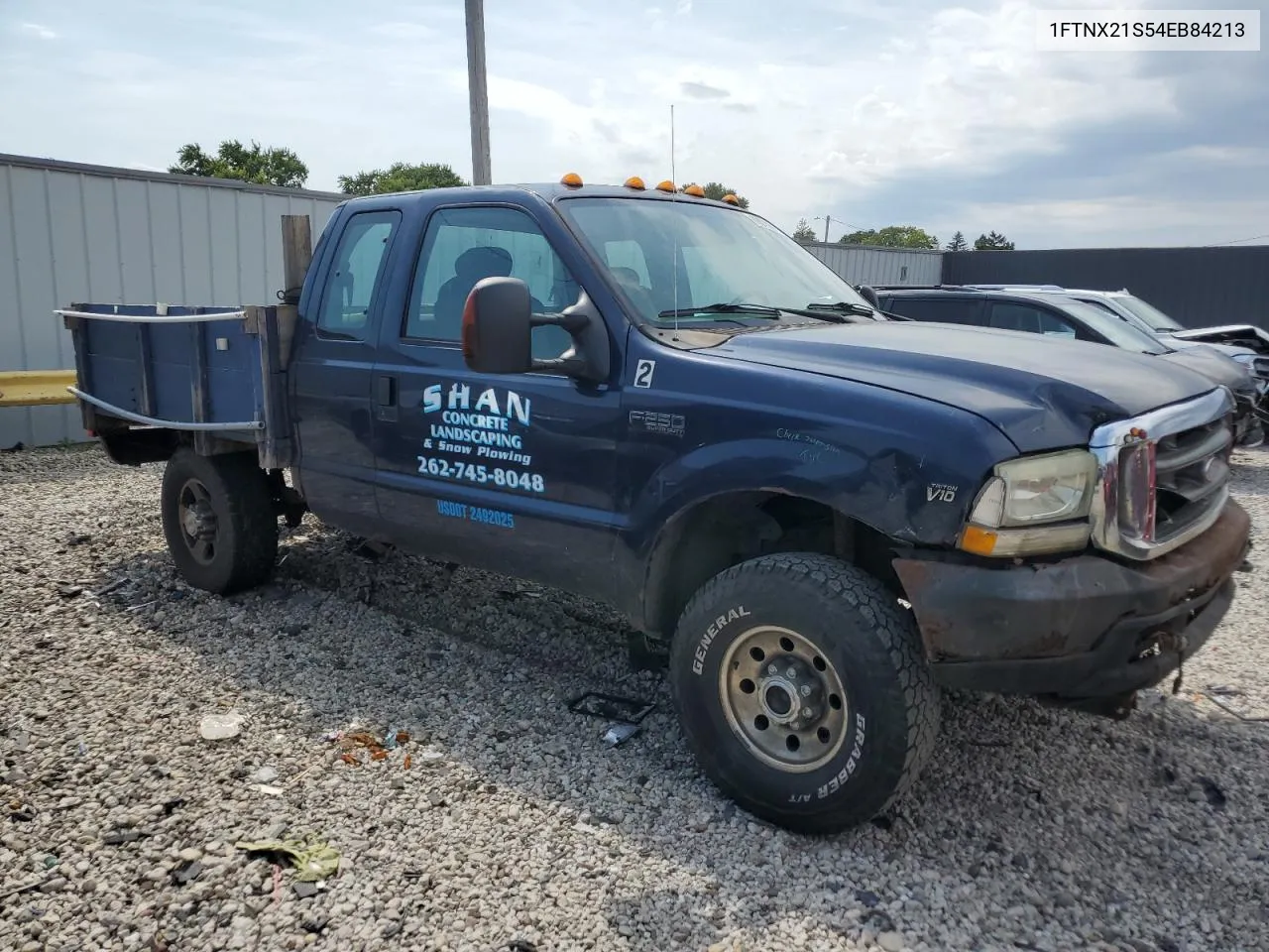 2004 Ford F250 Super Duty VIN: 1FTNX21S54EB84213 Lot: 69678984