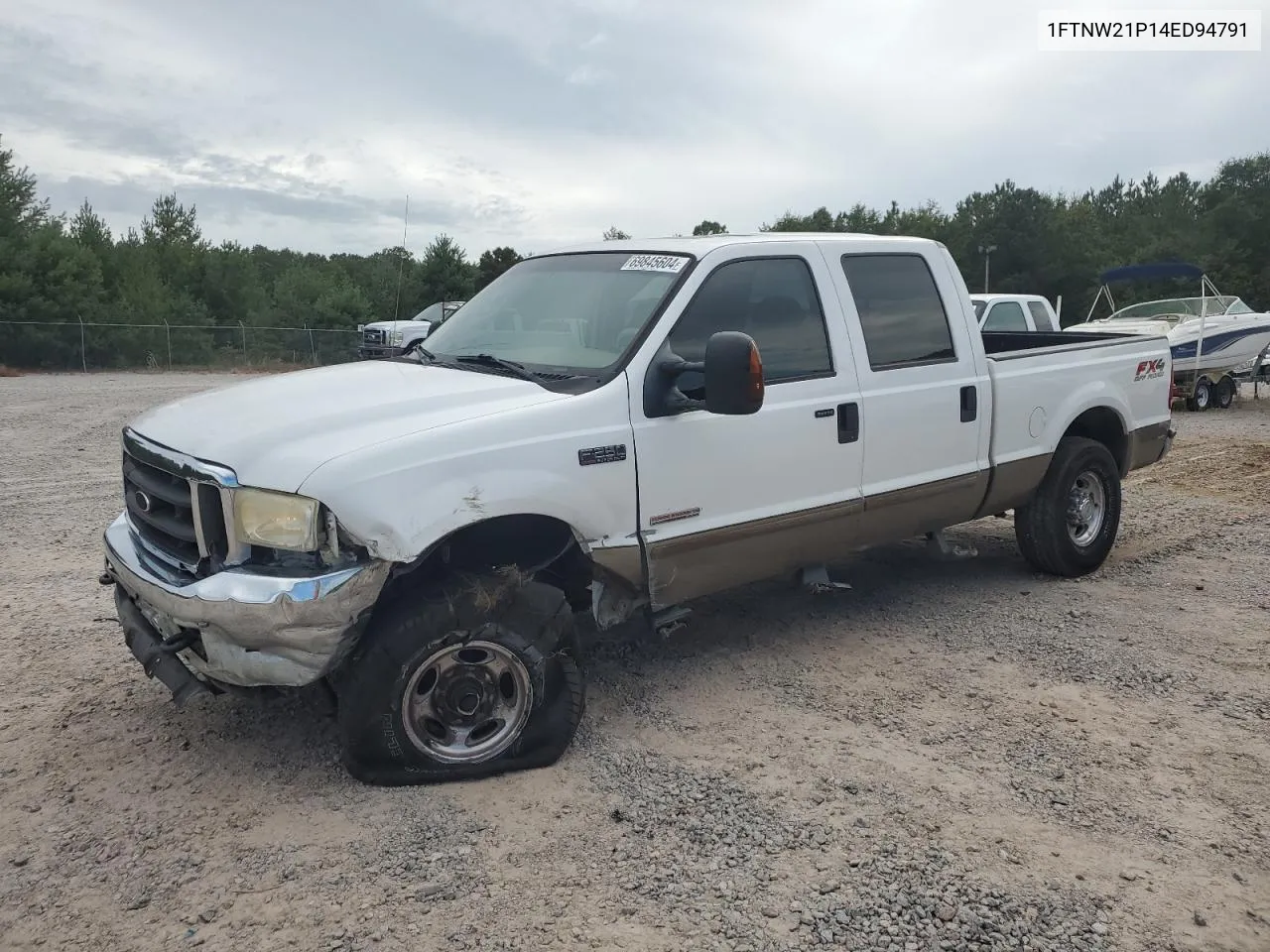 2004 Ford F250 Super Duty VIN: 1FTNW21P14ED94791 Lot: 69845604