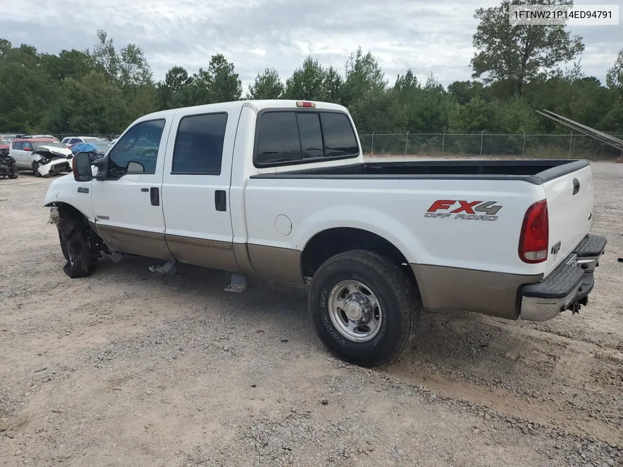 2004 Ford F250 Super Duty VIN: 1FTNW21P14ED94791 Lot: 69845604