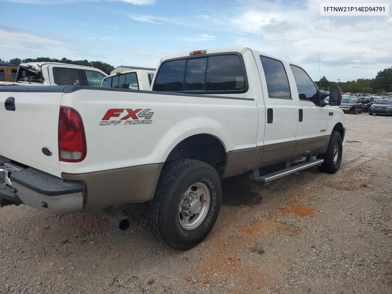 2004 Ford F250 Super Duty VIN: 1FTNW21P14ED94791 Lot: 69845604