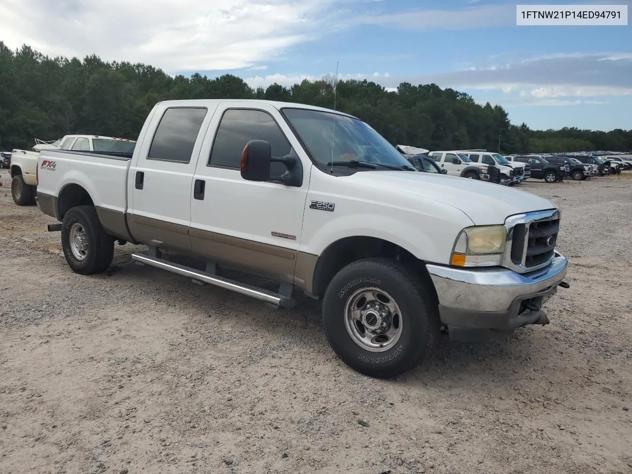 2004 Ford F250 Super Duty VIN: 1FTNW21P14ED94791 Lot: 69845604