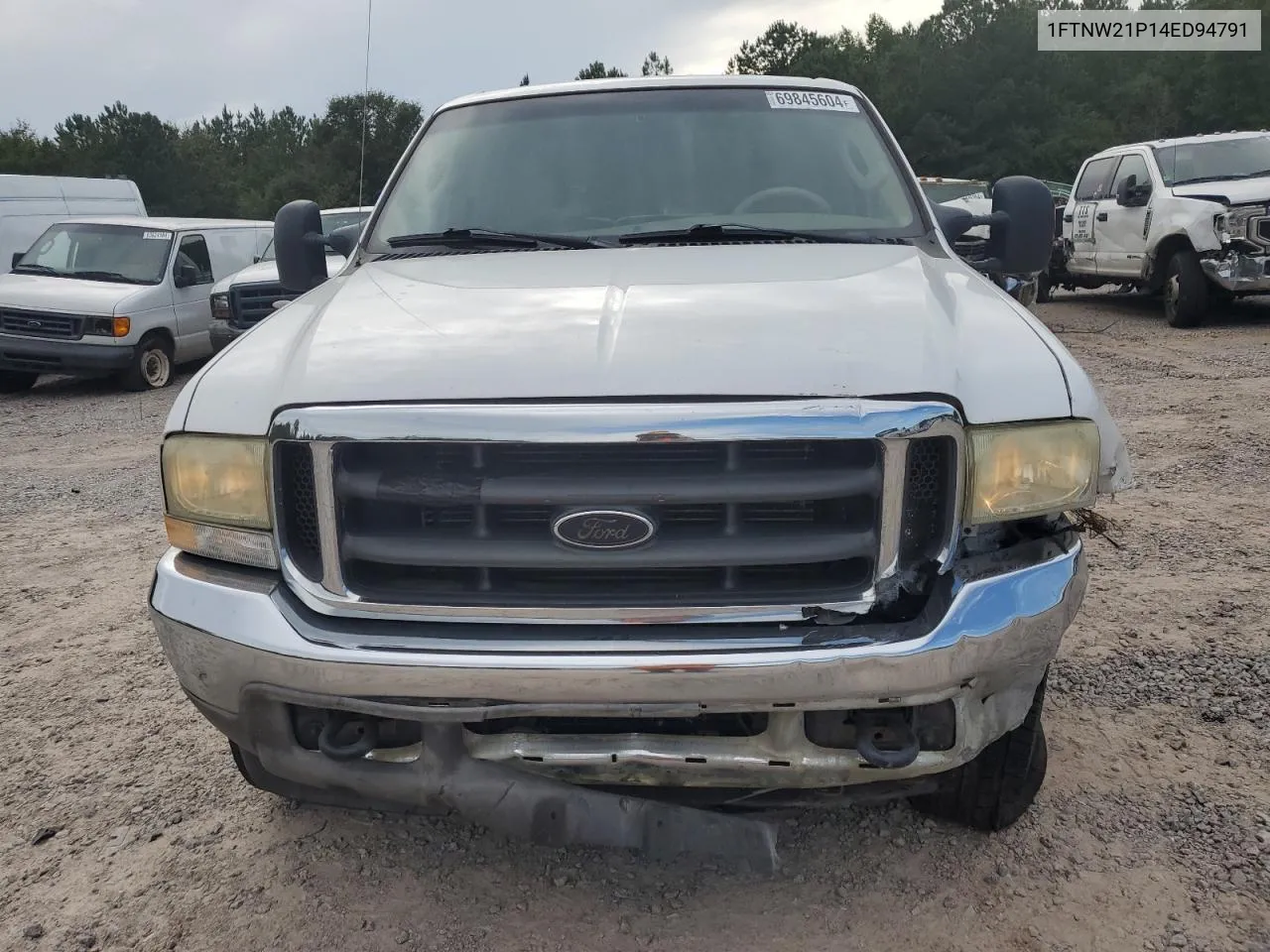 2004 Ford F250 Super Duty VIN: 1FTNW21P14ED94791 Lot: 69845604