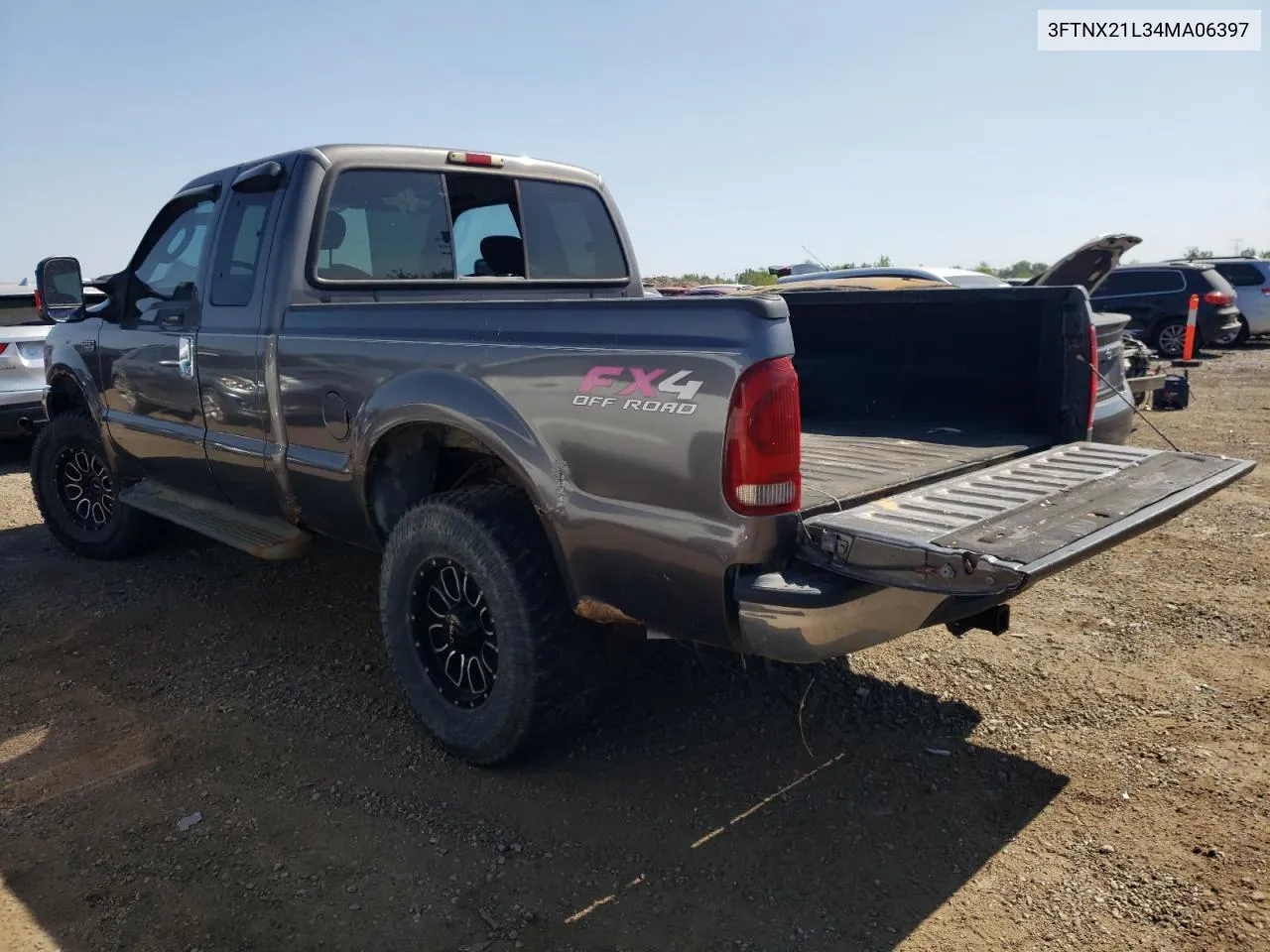 2004 Ford F250 Super Duty VIN: 3FTNX21L34MA06397 Lot: 70068054