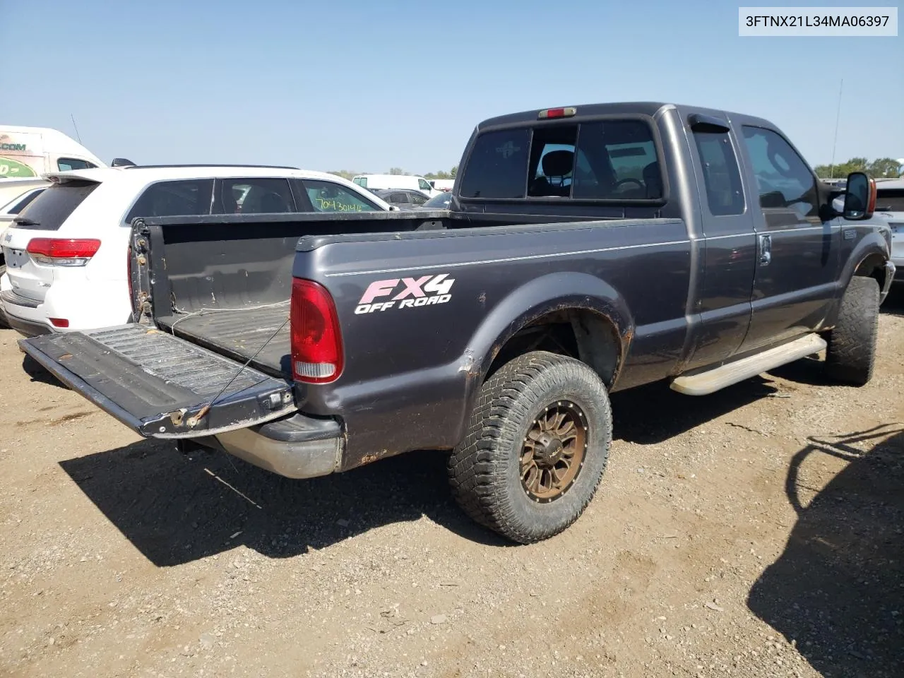 2004 Ford F250 Super Duty VIN: 3FTNX21L34MA06397 Lot: 70068054