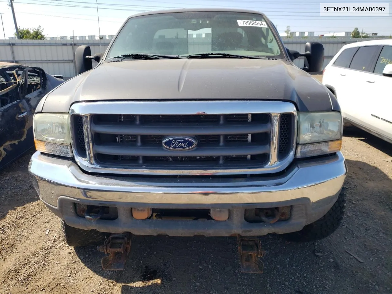 2004 Ford F250 Super Duty VIN: 3FTNX21L34MA06397 Lot: 70068054