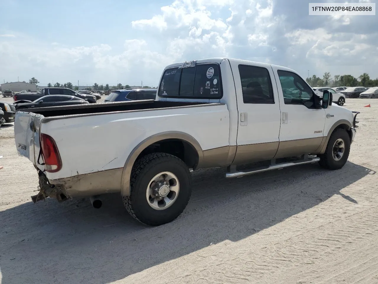 2004 Ford F250 Super Duty VIN: 1FTNW20P84EA08868 Lot: 72021484