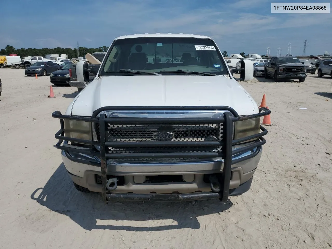 2004 Ford F250 Super Duty VIN: 1FTNW20P84EA08868 Lot: 72021484