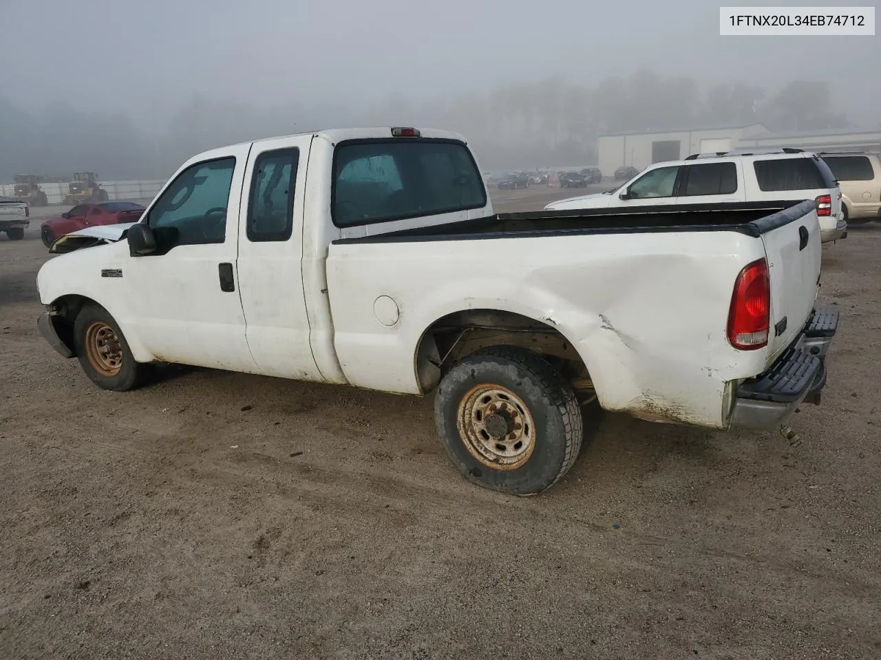 2004 Ford F250 Super Duty VIN: 1FTNX20L34EB74712 Lot: 72025064