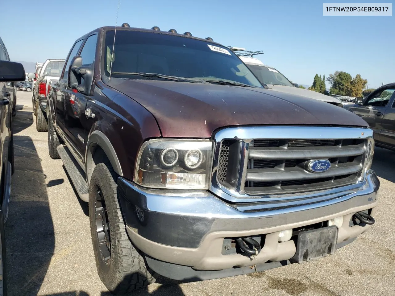 2004 Ford F250 Super Duty VIN: 1FTNW20P54EB09317 Lot: 72644624