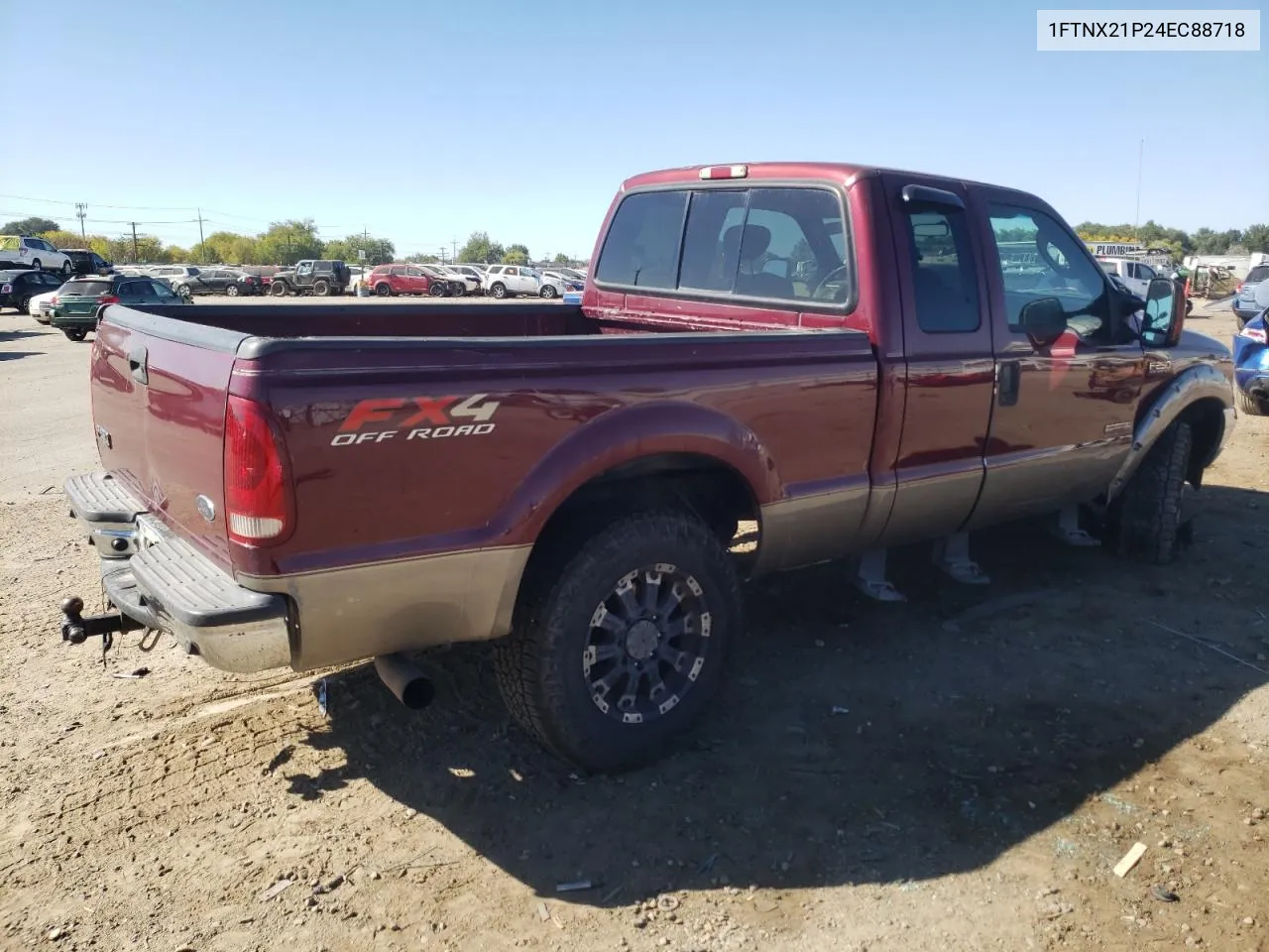 2004 Ford F250 Super Duty VIN: 1FTNX21P24EC88718 Lot: 72786834