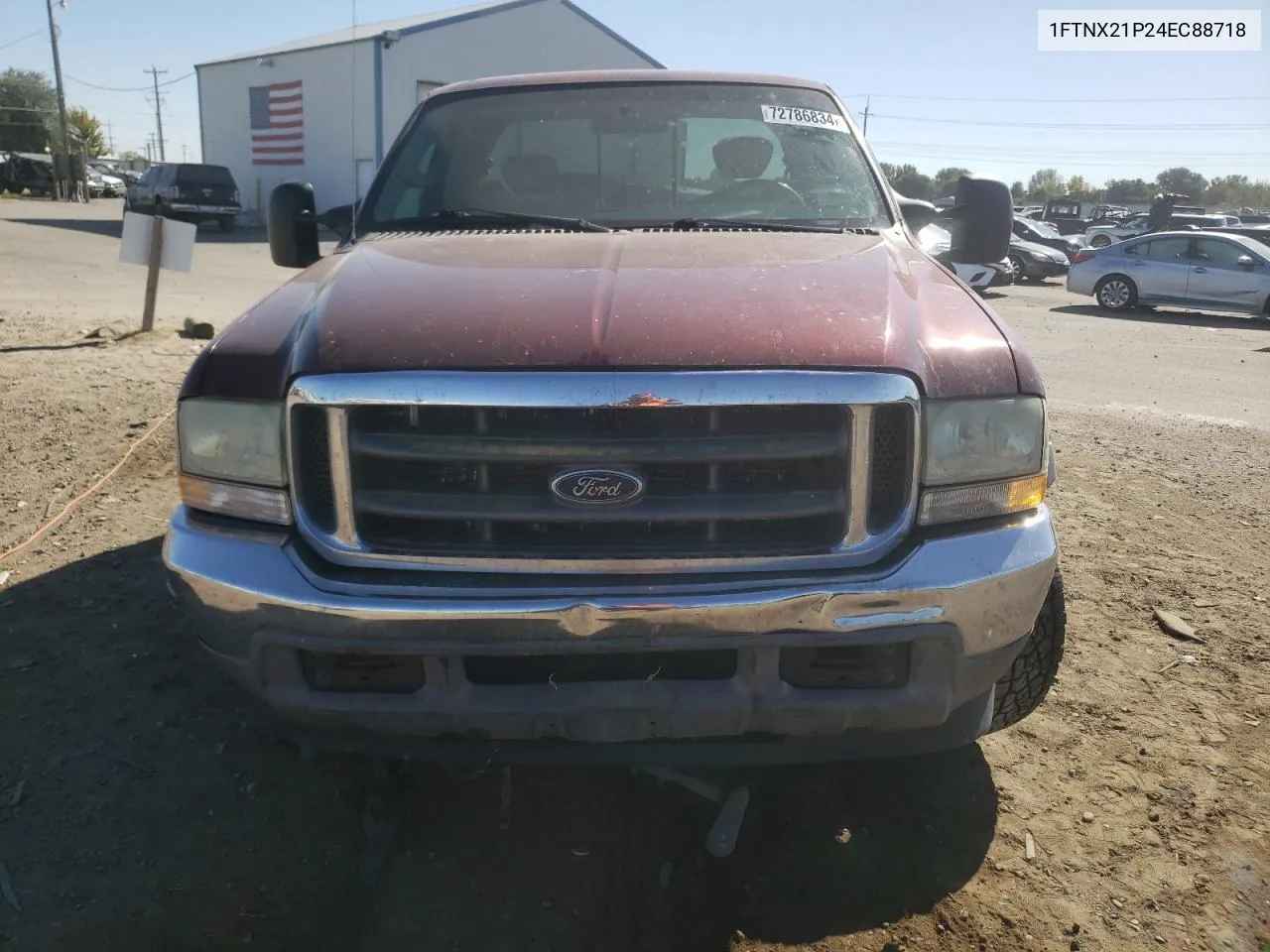 2004 Ford F250 Super Duty VIN: 1FTNX21P24EC88718 Lot: 72786834