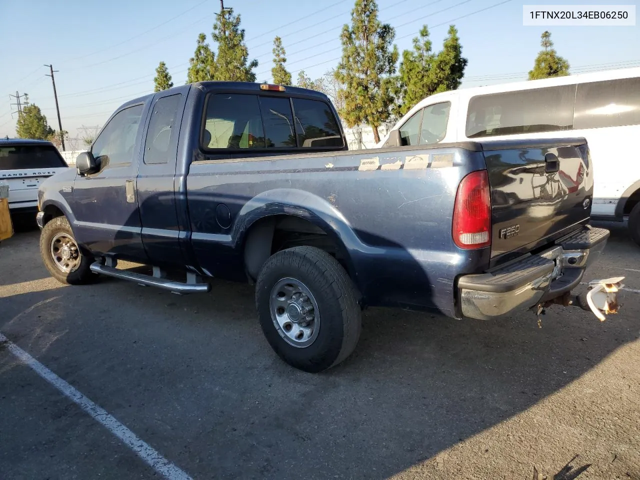 2004 Ford F250 Super Duty VIN: 1FTNX20L34EB06250 Lot: 73525654