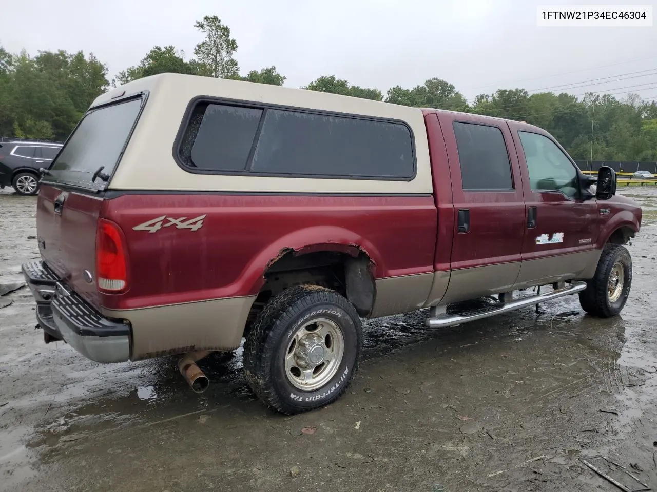 2004 Ford F250 Super Duty VIN: 1FTNW21P34EC46304 Lot: 73544464