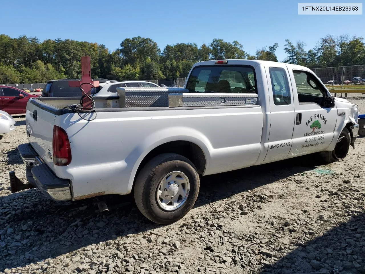 2004 Ford F250 Super Duty VIN: 1FTNX20L14EB23953 Lot: 75155324