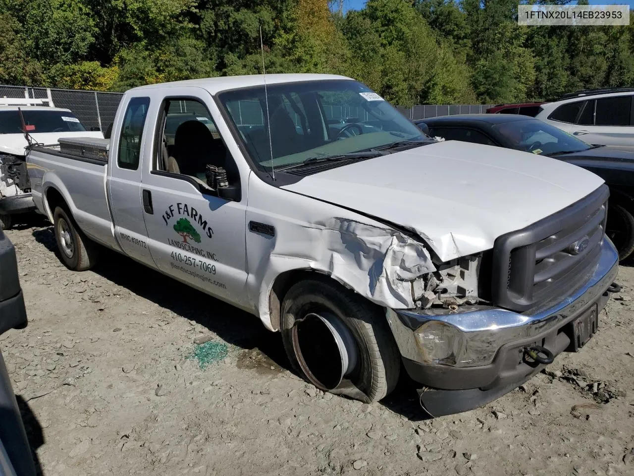 2004 Ford F250 Super Duty VIN: 1FTNX20L14EB23953 Lot: 75155324