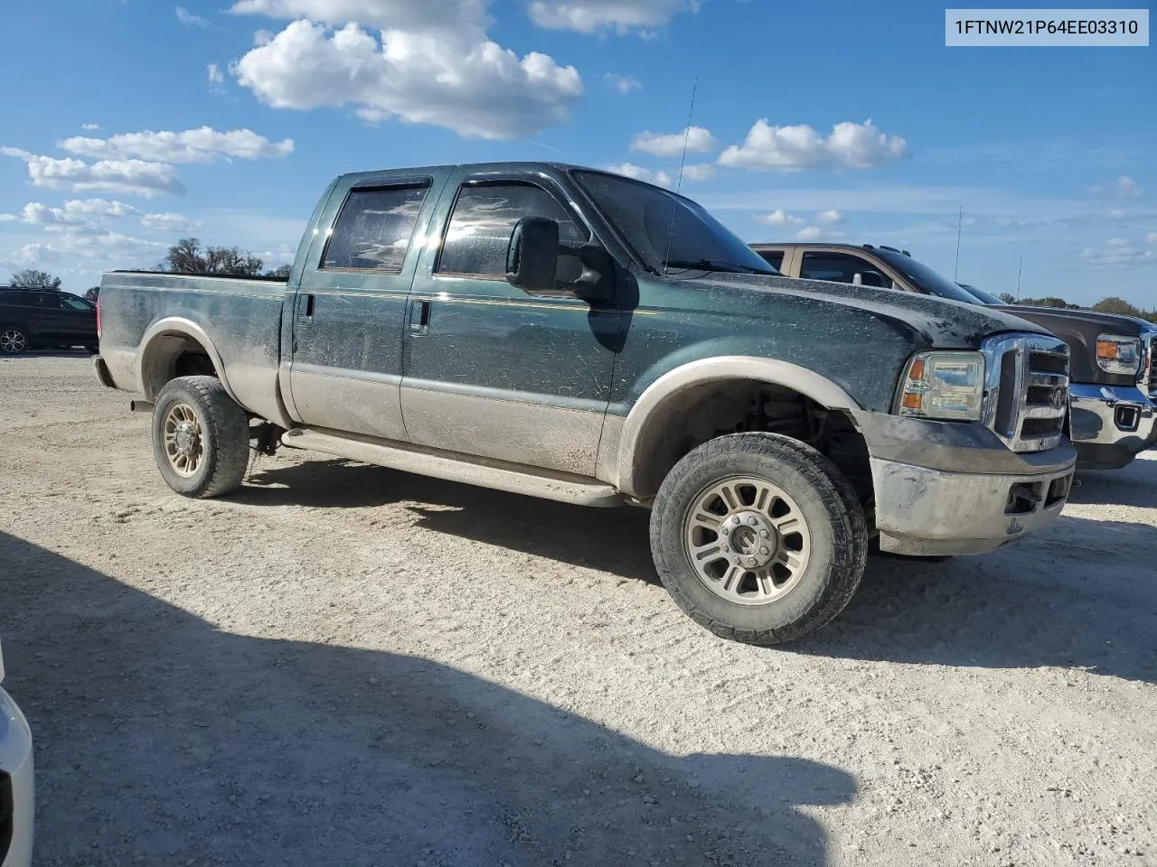 2004 Ford F250 Super Duty VIN: 1FTNW21P64EE03310 Lot: 77416724