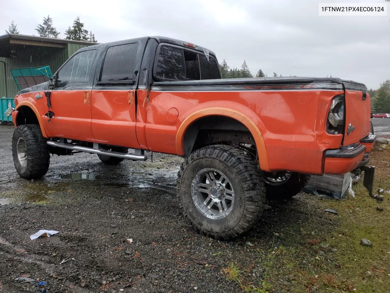 2004 Ford F250 Super Duty VIN: 1FTNW21PX4EC06124 Lot: 78748704