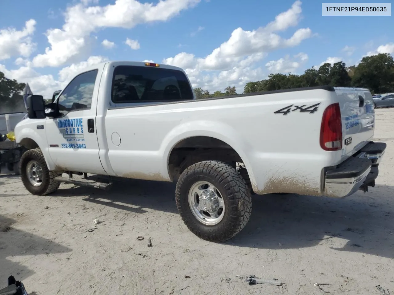 2004 Ford F250 Super Duty VIN: 1FTNF21P94ED50635 Lot: 78945424