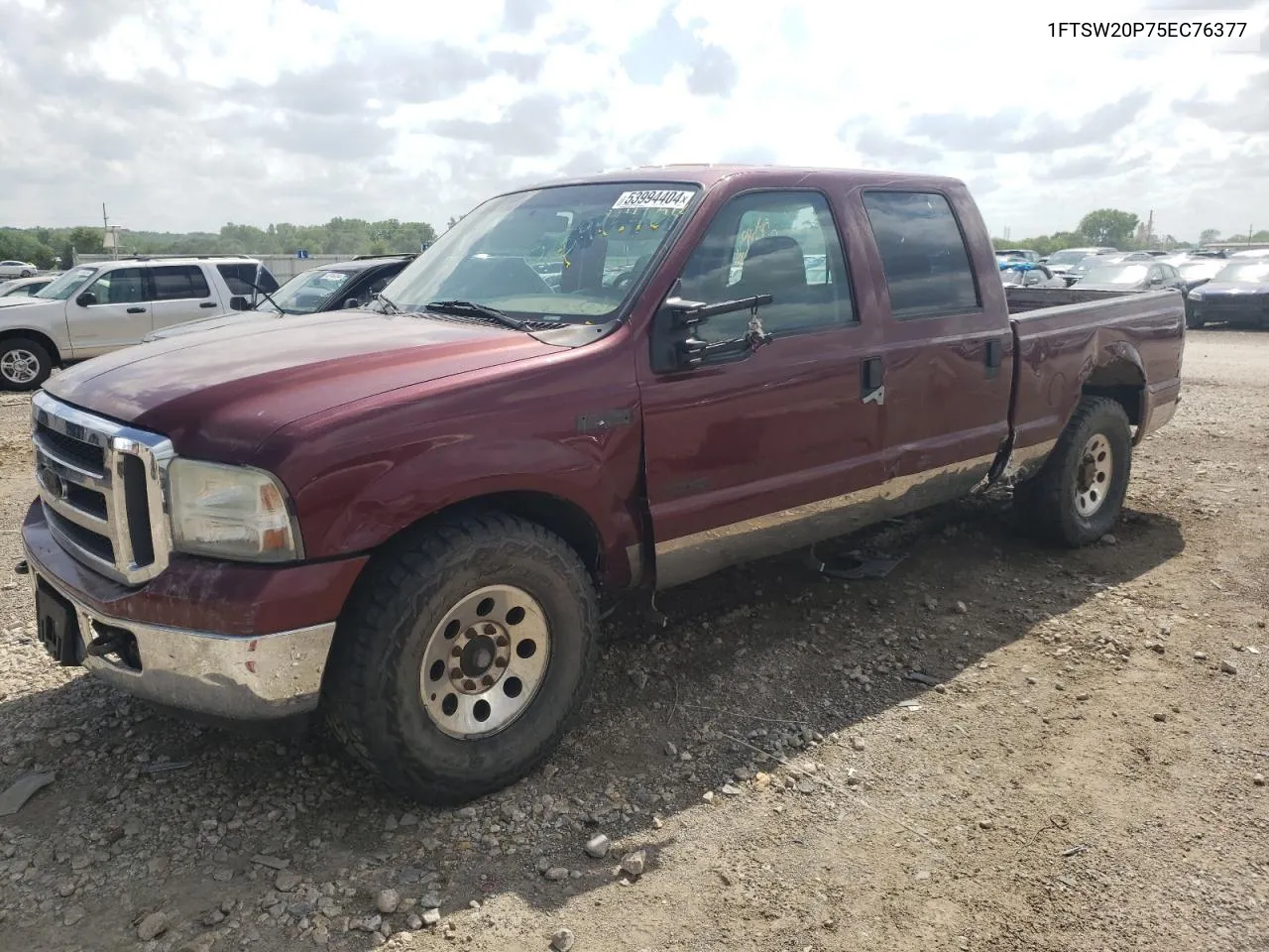 2005 Ford F250 Super Duty VIN: 1FTSW20P75EC76377 Lot: 53994404