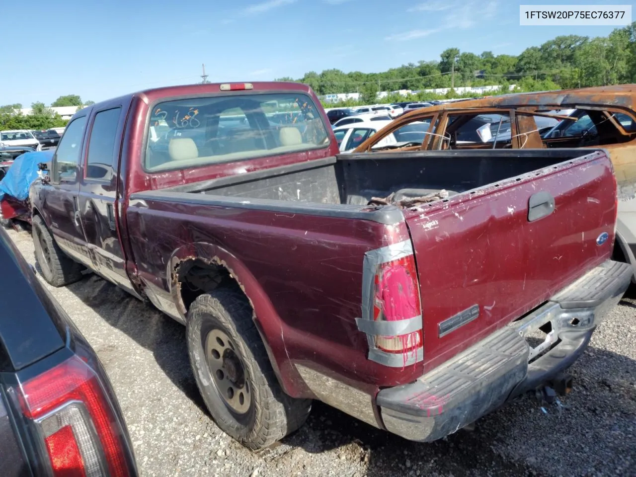 2005 Ford F250 Super Duty VIN: 1FTSW20P75EC76377 Lot: 53994404