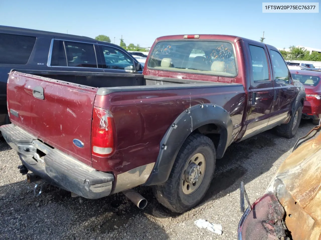 2005 Ford F250 Super Duty VIN: 1FTSW20P75EC76377 Lot: 53994404