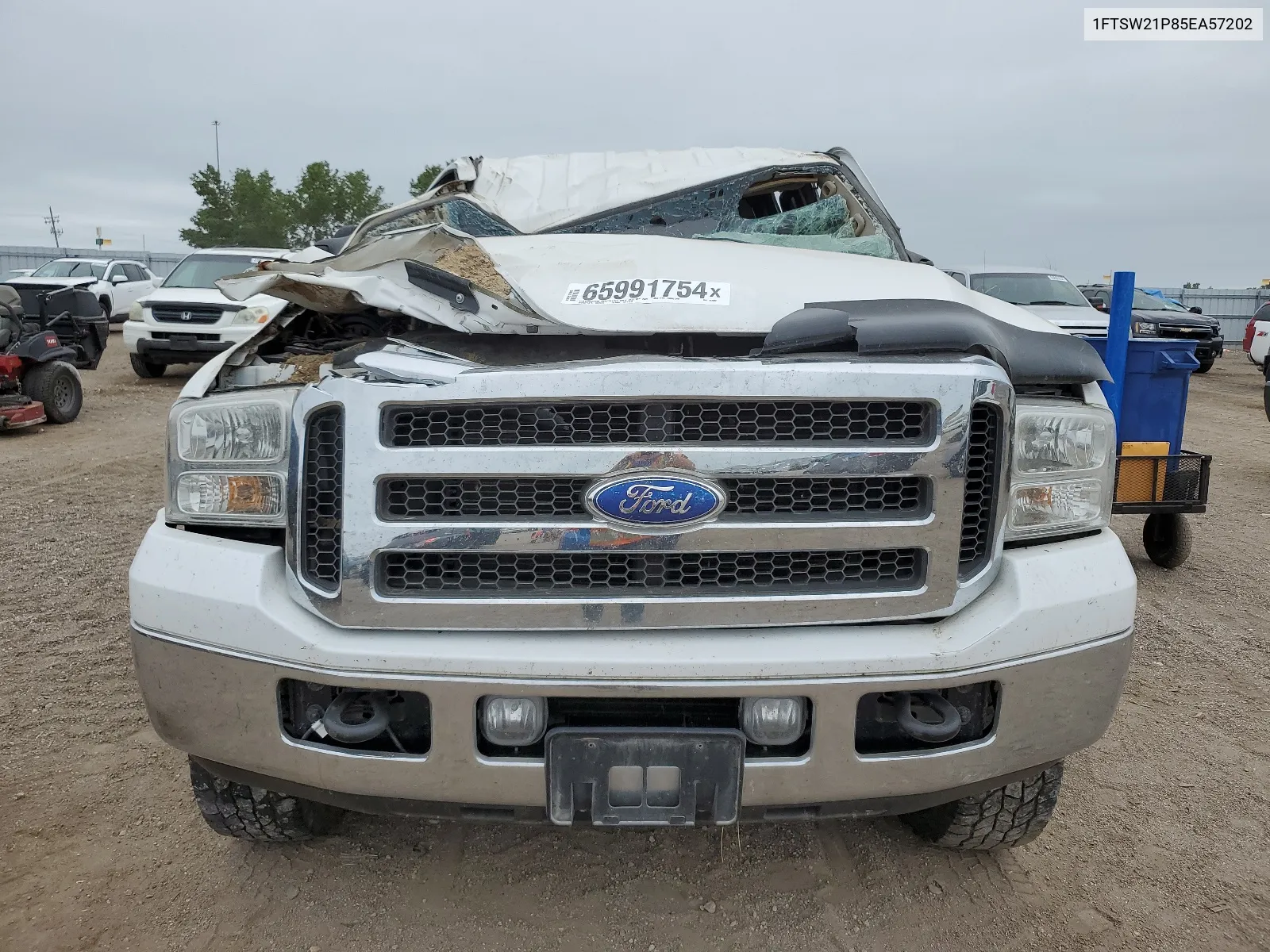 2005 Ford F250 Super Duty VIN: 1FTSW21P85EA57202 Lot: 65991754