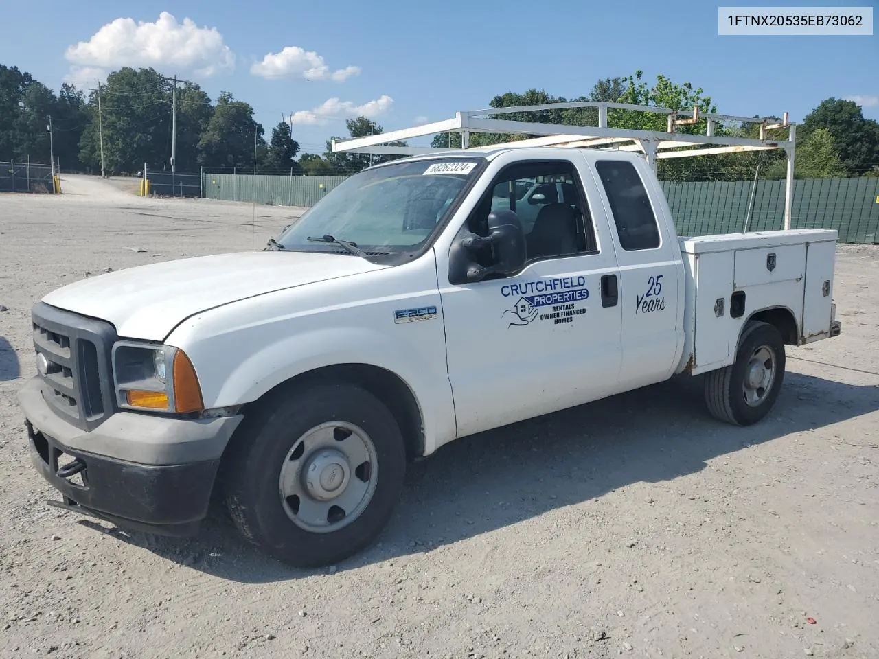 2005 Ford F250 Super Duty VIN: 1FTNX20535EB73062 Lot: 68262324