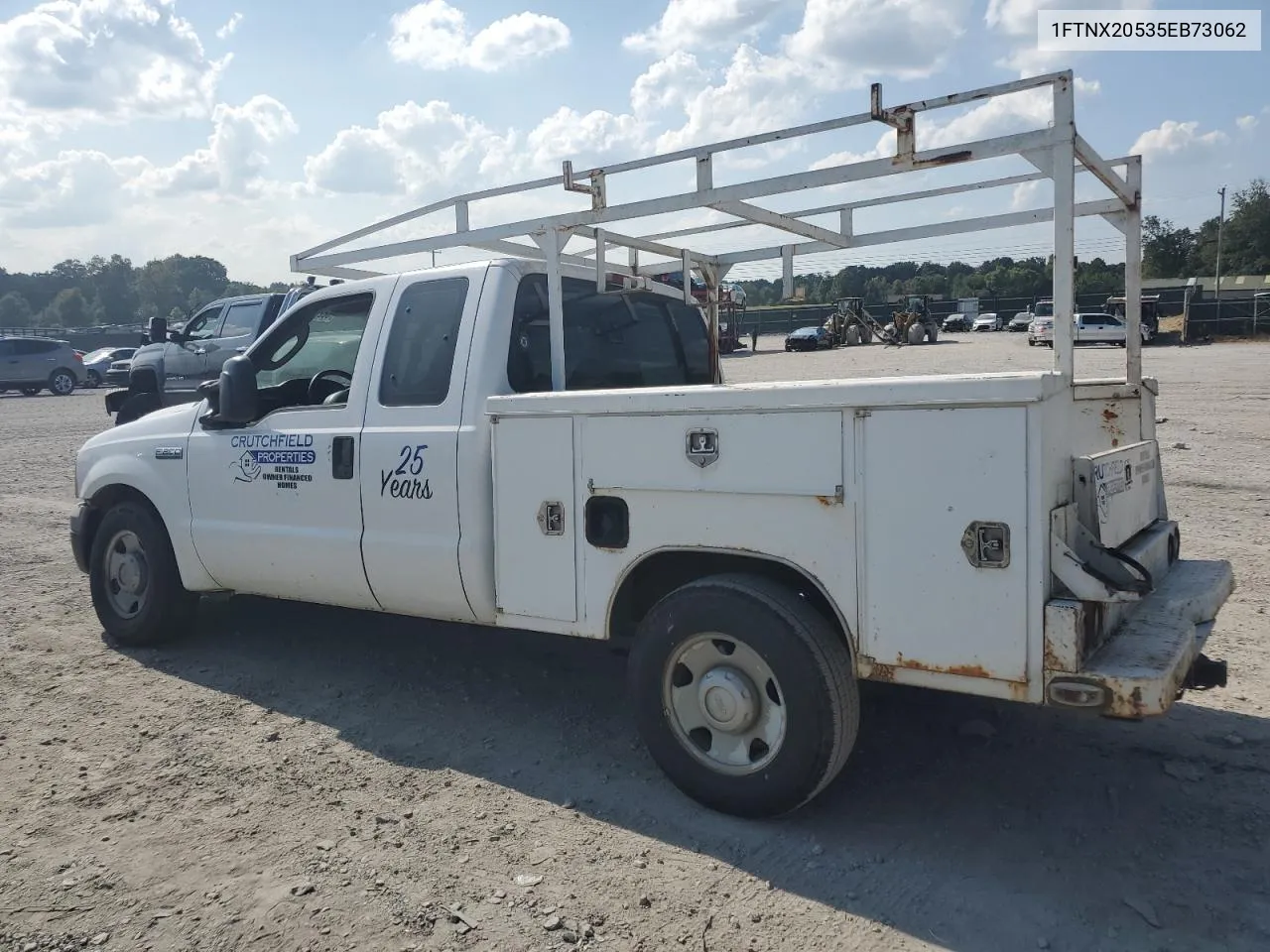 2005 Ford F250 Super Duty VIN: 1FTNX20535EB73062 Lot: 68262324