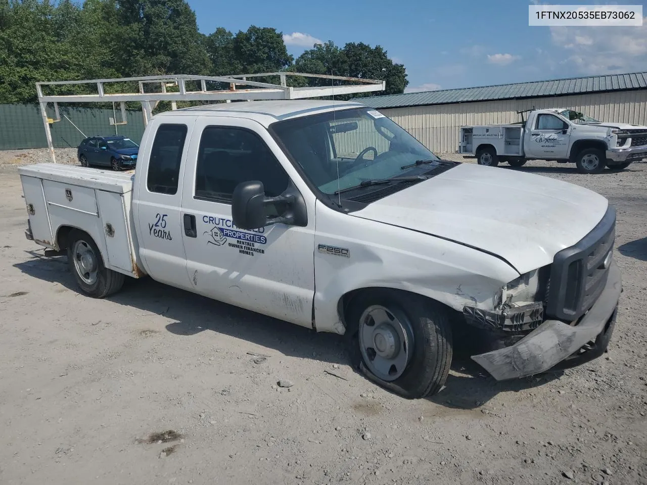 2005 Ford F250 Super Duty VIN: 1FTNX20535EB73062 Lot: 68262324