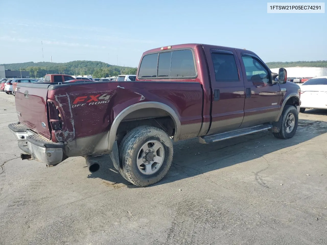 2005 Ford F250 Super Duty VIN: 1FTSW21P05EC74291 Lot: 68550104