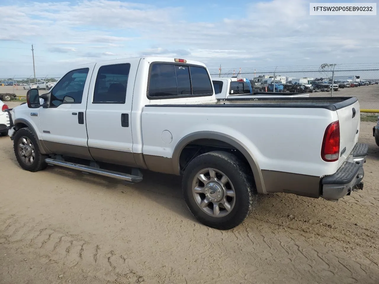 2005 Ford F250 Super Duty VIN: 1FTSW20P05EB90232 Lot: 70443234