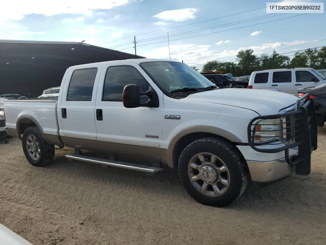 2005 Ford F250 Super Duty VIN: 1FTSW20P05EB90232 Lot: 70443234