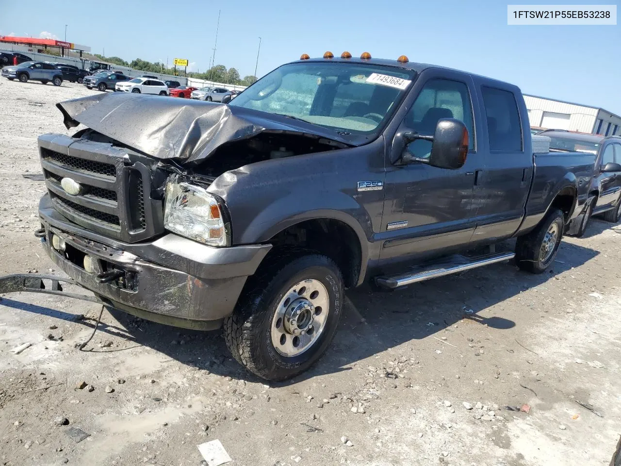 2005 Ford F250 Super Duty VIN: 1FTSW21P55EB53238 Lot: 71493684