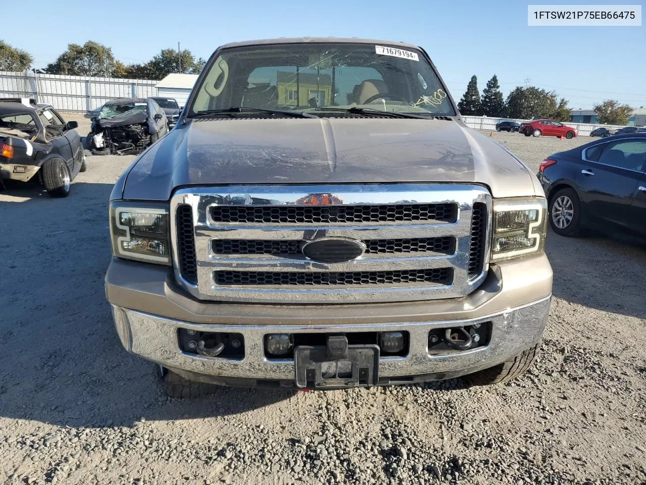 2005 Ford F250 Super Duty VIN: 1FTSW21P75EB66475 Lot: 71679194