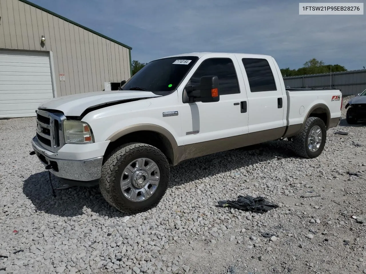 2005 Ford F250 Super Duty VIN: 1FTSW21P95EB28276 Lot: 71740164