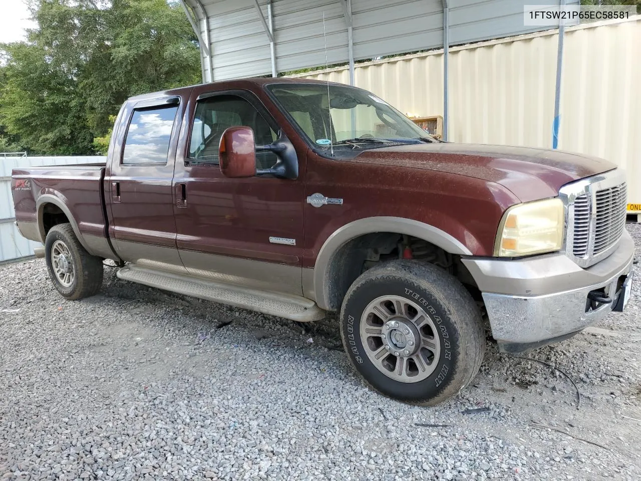 2005 Ford F250 Super Duty VIN: 1FTSW21P65EC58581 Lot: 71998364