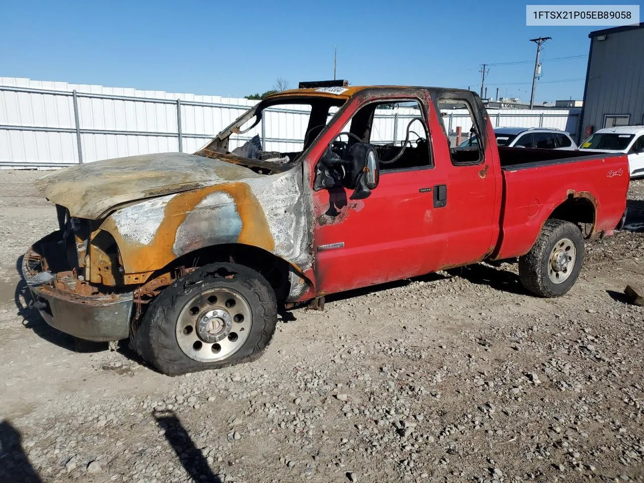 2005 Ford F250 Super Duty VIN: 1FTSX21P05EB89058 Lot: 79013304